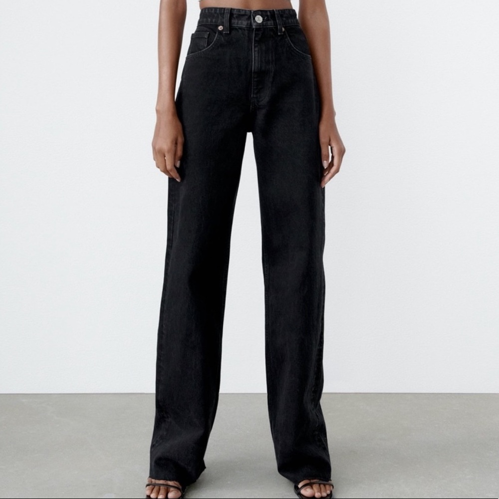 zara wide leg jeans